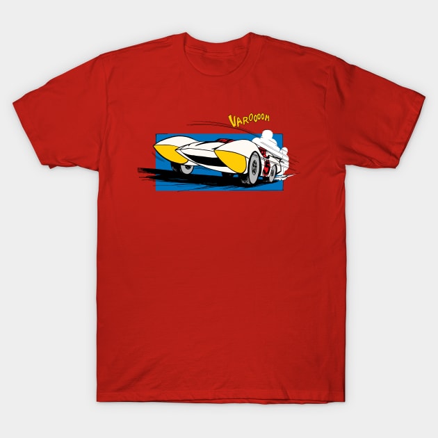 Mach 5 Retro Color T-Shirt by THEPANTURAS